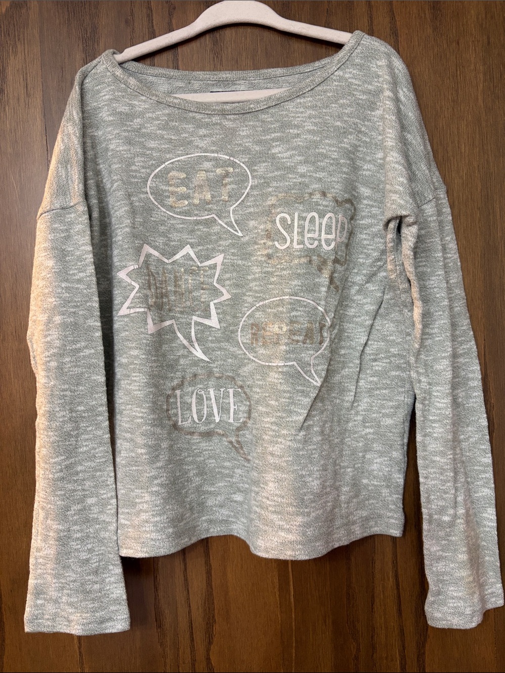 Place Kid's Light Heather Gray Graphic Long Sleeve Tshirt